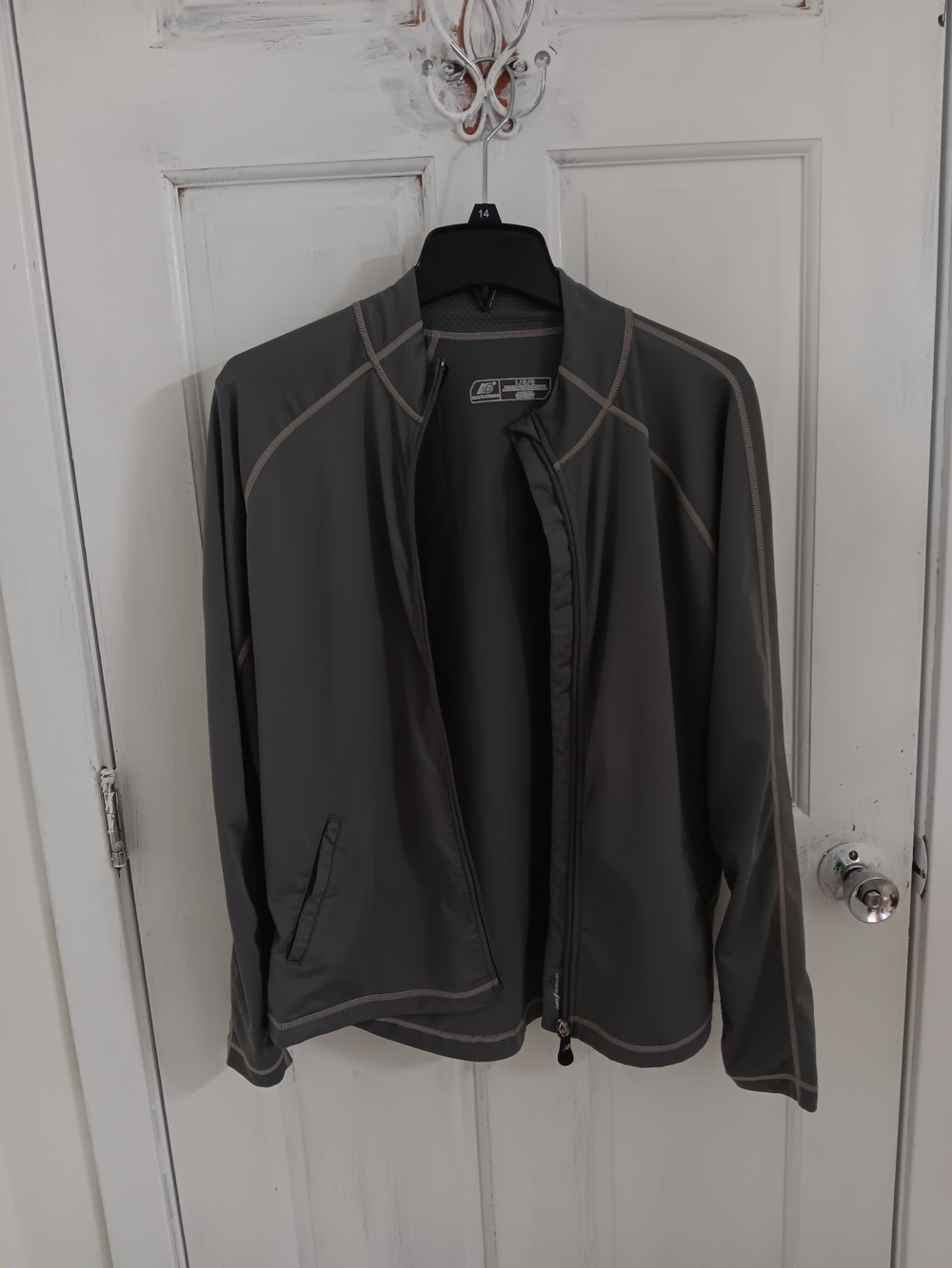 New Balance Women's Gray Full-Zip Active Jacket - Picture 2 of 3